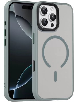 Bezos iPhone 16 Pro Max Megane Magsafe Kapak - Titan Gri