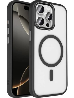 Bezos iPhone 15 Pro Max Magsafe Kapak - Siyah
