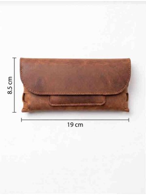 Vintage Leather Craft Hakiki Deri Erkek El Portföyü