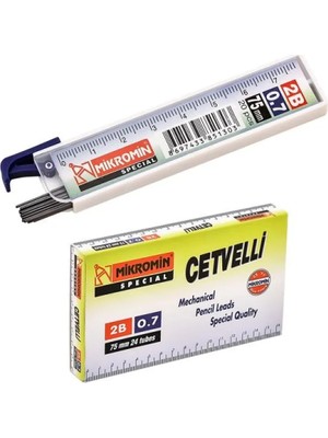 Alkasaz Cetvelli 2b 75 mm 0.7 24'lü Paket