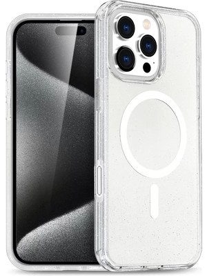 Bezos iPhone 16 Pro Star Magsafe Kapak - Şeffaf