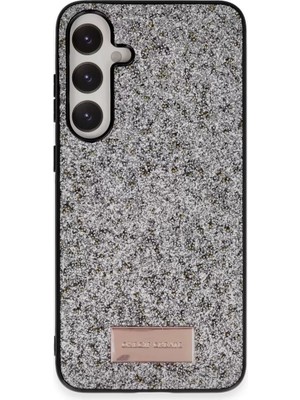 Bezos Galaxy A25 5g Bright Simli Kapak - Gümüş