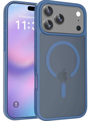 Bezos iPhone 17 Pro Max Jota Magsafe Kapak - Lacivert