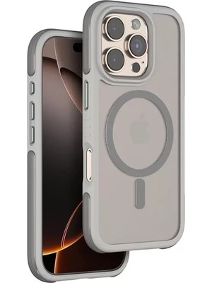 Bezos iPhone 16 Pro Max Orbit Magsafe Kapak - Titan Gri