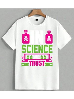 Science Trust Tehlikeli Kimya Unisex Oversize Tişört Beyaz