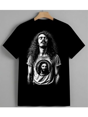 Bos Sayfa Beyaz Arka Minimal Syh Unisex Erkek Kadın Oversize Tişört Siyah