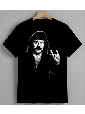 Bos Beyaz Arka Plan 4 Syh Unisex Erkek Kadın Oversize Tişört Siyah