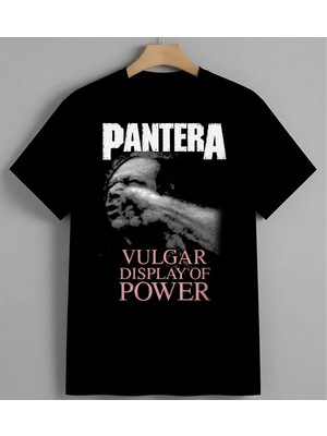 Vulgar Guc El Jest Sosyal Unisex Erkek Kadın Oversize Tişört Siyah