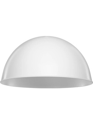 St. Morritz 250 mm Yuvarlak Yarım Küre Abajur Şapkası Beyaz