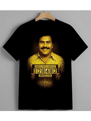 Carcel Opto Judicial Medellin Syh Unisex Erkek Kadın Oversize Tişört Siyah