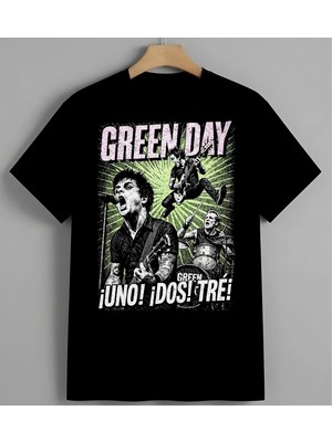 Creepday Yesilpembe Sanat Syh Unisex Erkek Kadın Oversize Tişört Siyah