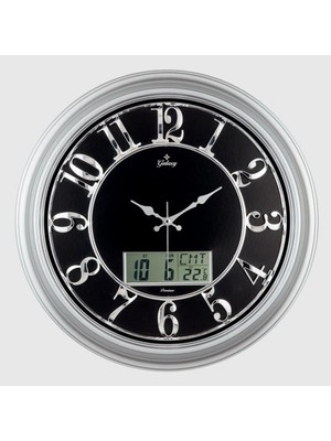 St. Morritz TK-1962-G-1 Premium Büro Dijital Takvimli Duvar Saati