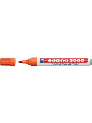 Edding Markör Permanent Kalem Yuvarlak Uçlu 1.5-3 mm Turuncu 3000 (10 Lu Paket)