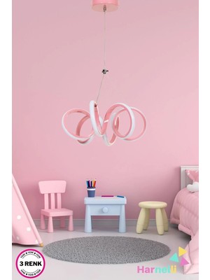 St. Morritz Modern Tasarım 30 cm Çap 3 Renk Yanabilen Ledli Avize