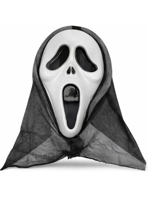 Ny Joy Kapşonlu Çığlık Maskesi Scream Maskesi - Hayalet Maskesi 33X21 cm