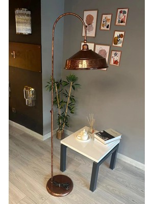 St. Morritz Patina Lambader Modern Dekoratif Metal Oturma Odası Çalışma Odası Zemin Lambası