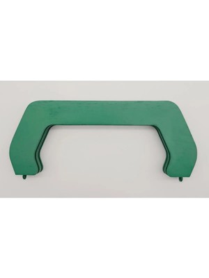 St. Morritz 22 cm Ahşap Çanta Bursu Yeşil Renk