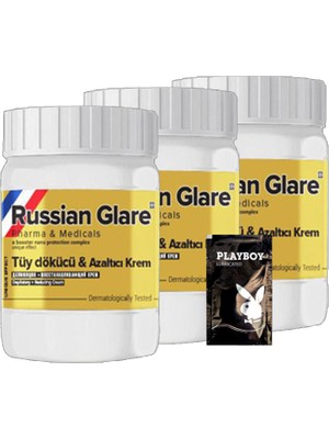 Rusian Glare Tüy KREMI22-2:0344 Nano 3 Adet x 50 ml Rus Merhemi + Yanında Jel