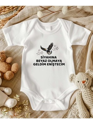Lupi Enişte Yazılı Bebek Zıbın Yüzde Yüz Pamuk 101