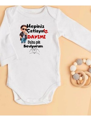 Lupi Dayı Yazılı Bebek Zıbın Yüzde Yüz Pamuk 627