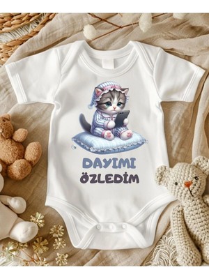 Lupi Dayı Yazılı Bebek Zıbın Yüzde Yüz Pamuk 121