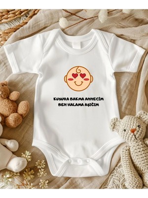 Lupi Hala Yazılı % 100 Pamuk Bebek Zıbın 79