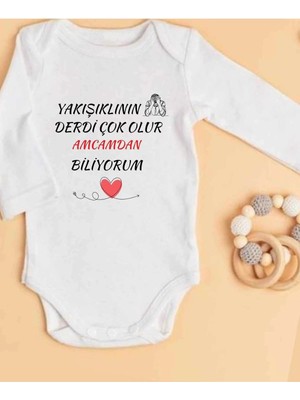 Lupi Amca Yazılı Bebek Zıbın % 100 Pamuk 37