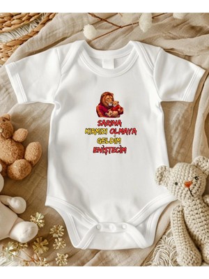Lupi Enişte Yazılı Bebek Zıbın Yüzde Yüz Pamuk 10