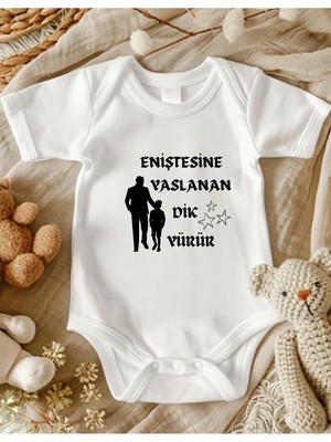 Lupi Enişte Yazılı Bebek Zıbın Yüzde Yüz Pamuk 153