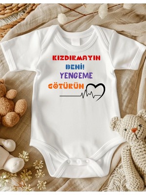 Lupi Yenge Yazılı % Yüz Pamuk Bebek Zıbın 436