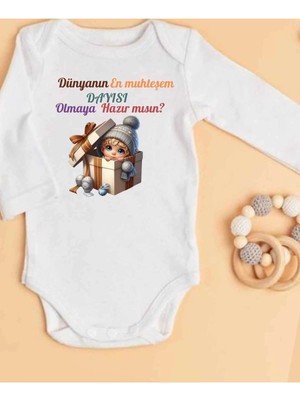 Lupi Dayı Yazılı Bebek Zıbın Yüzde Yüz Pamuk 422