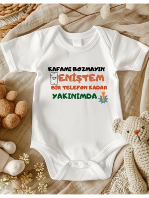 Lupi Enişte Yazılı Bebek Zıbın Yüzde Yüz Pamuk 213