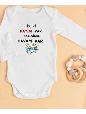 Lupi Dayı Yazılı Bebek Zıbın Yüzde Yüz Pamuk 323