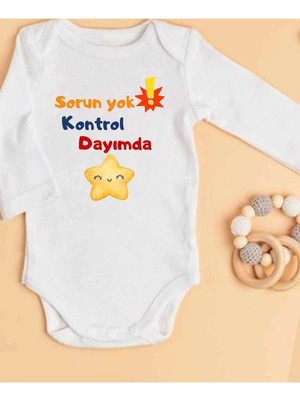 Lupi Dayı Yazılı Bebek Zıbın Yüzde Yüz Pamuk 392