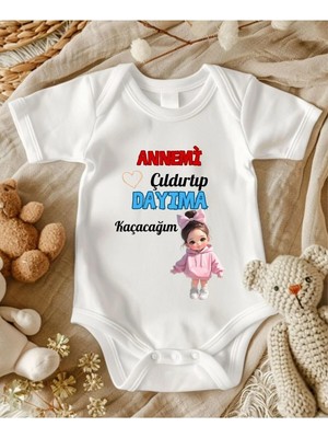 Lupi Dayı Yazılı Bebek Zıbın Yüzde Yüz Pamuk 580