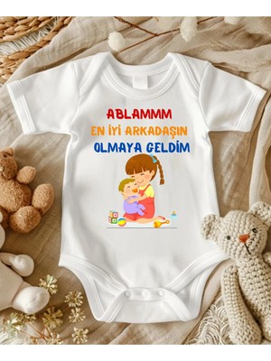 Lupi Ablam En Iyi Arkadaşın Olmaya Geldim Yazılı Bebek Zıbın