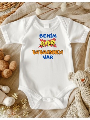 Lupi Babaanne Tasaımlı Bebek Zıbın % 100 Pamuk Unisex 27
