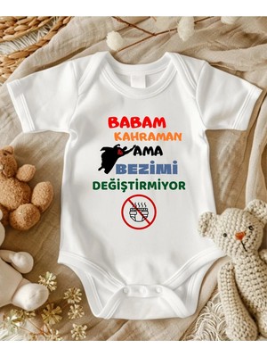 Lupi Baba %100 Pamuklu Yazılı Bebek Zıbını - 267