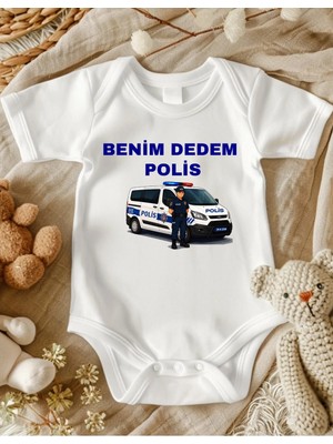 Lupi Benim Dedem Polis Yazılı Bebek Zıbın