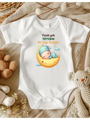 Lupi Teyze Yazılı Bebek Zıbın Yüzde Yüz Pamuk 770