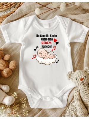Lupi Dede Tasaımlı Bebek Zıbın % 100 Pamuk Unisex 244