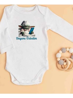Lupi Dayı Yazılı Bebek Zıbın Yüzde Yüz Pamuk 329