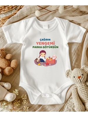 Lupi Yenge Yazılı % Yüz Pamuk Bebek Zıbın 335