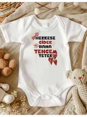 Lupi Yenge Yazılı % Yüz Pamuk Bebek Zıbın 360