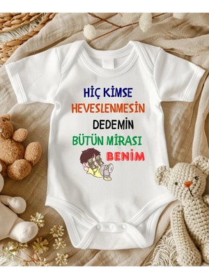 Lupi Dede Yazılı Bebek Zıbın % 100 Pamuk 38