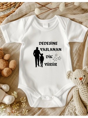Lupi Dede Yazılı Bebek Zıbın % 100 Pamuk 49