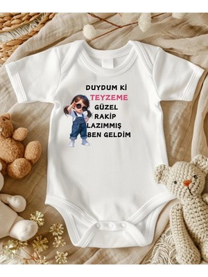 Lupi Teyze Yazılı Bebek Zıbın Yüzde Yüz Pamuk 651