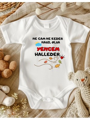 Lupi Yenge Yazılı % Yüz Pamuk Bebek Zıbın 368