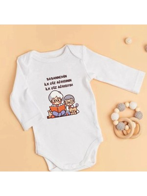 Lupi Babaanne Yazılı Bebek Zıbın % 100 Pamuk 81