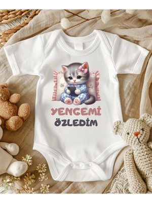 Lupi Yenge Yazılı % Yüz Pamuk Bebek Zıbın 7